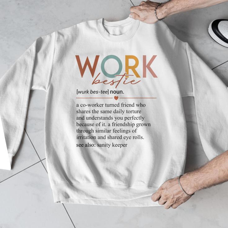 Vintage Work Bestie Definition Teachers Nurses Boss Women Men Graphic Sweatshirt, funny design Vintage Work Bestie Definition Teachers Nurses Boss Women Men Graphic Sweatshirt, funny design