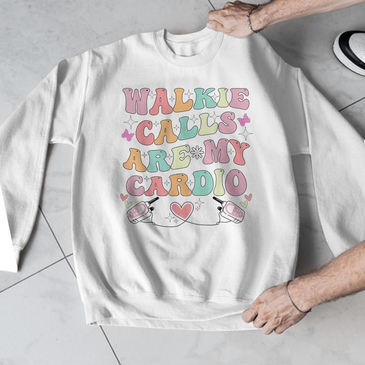 Walkie Calls Are My Cardio Special Education Teacher School Men Graphic Sweatshirt, funny design Walkie Calls Are My Cardio Special Education Teacher School Men Graphic Sweatshirt, funny design
