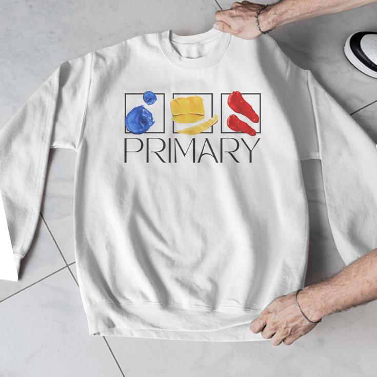 Women Art Teacher Back To School Artist Primary Color Theory Men Graphic Sweatshirt, funny design