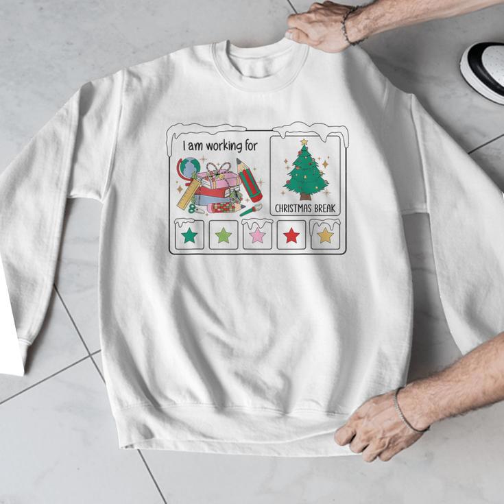 I Am Working For Christmas Break Special Education Teacher Men Graphic Sweatshirt, funny design