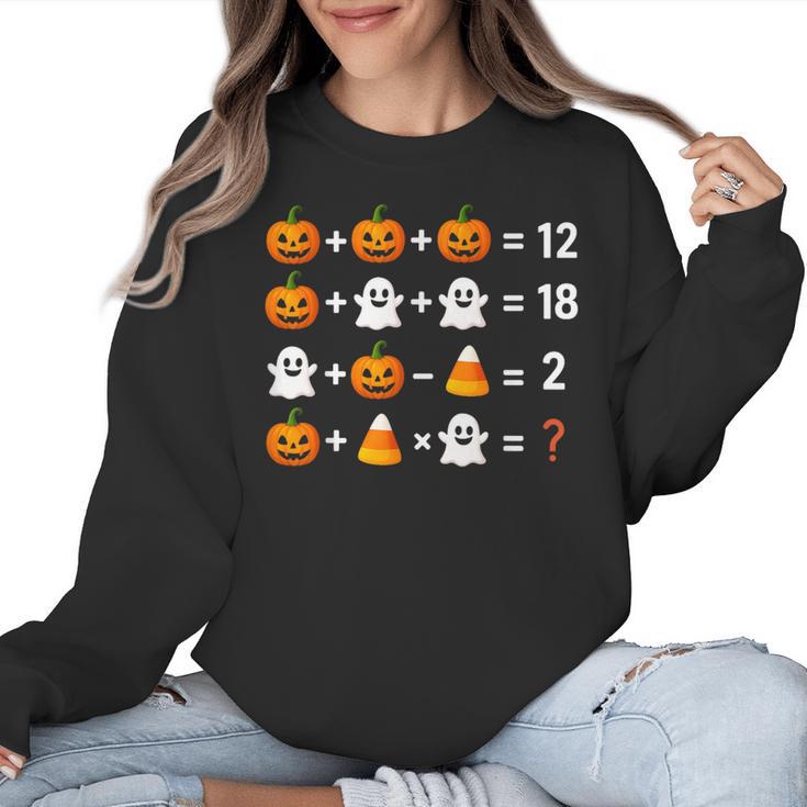 6 7 Meme 67 Halloween Order Of Operations Math Teacher Women Crewneck Sweatshirt