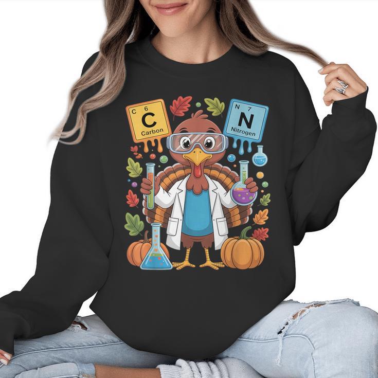 67 Chemistry Science Teacher Periodic Table Thanksgiving Women Crewneck Sweatshirt