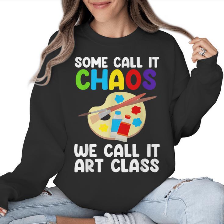 Art Teacher For Men Women Art Teacher Appreciation Women Crewneck Sweatshirt