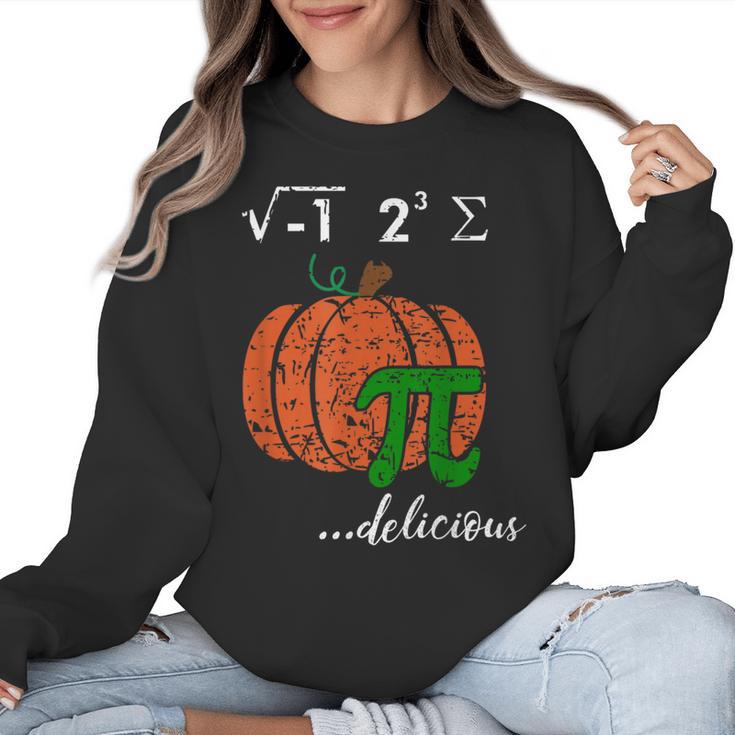 I Ate Some Pumpkin Pi Pie Math Teacher Halloween For Men Women Kids Women Crewneck Sweatshirt