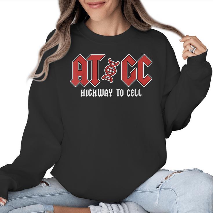 ATGC Teacher Student Biology Women Crewneck Sweatshirt