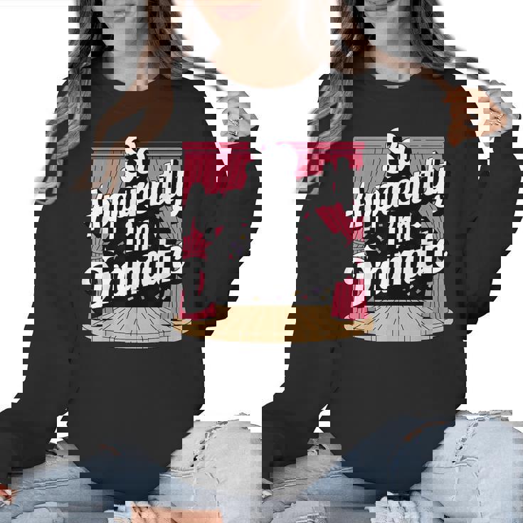 Best Theatre Art For Men Women Musical Drama Teacher Theater Women Crewneck Sweatshirt