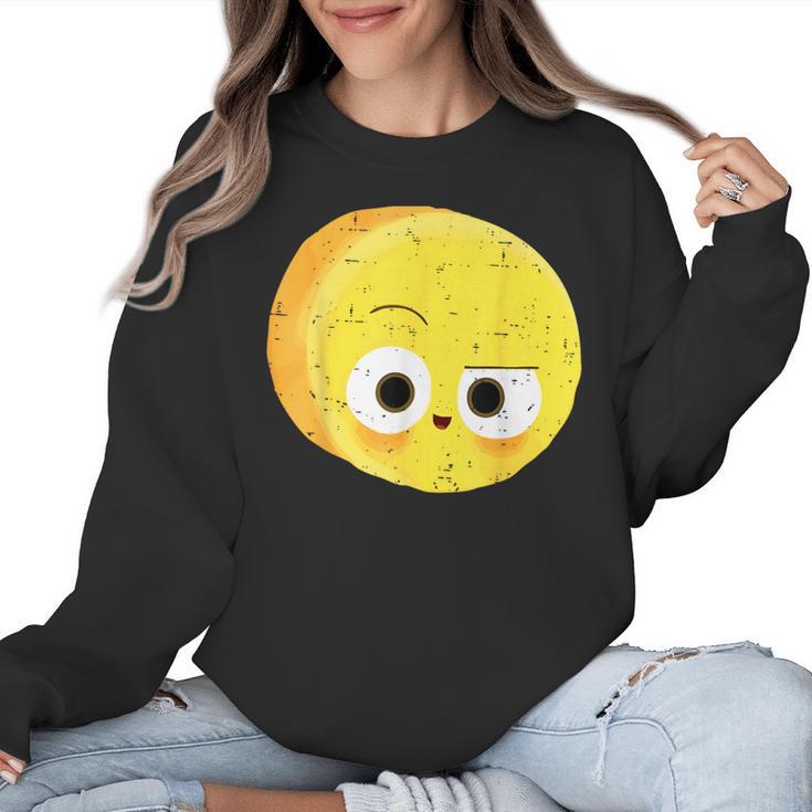 The Big Cheese Good Egg Teacher Halloween Costume Food Group Women Crewneck Sweatshirt