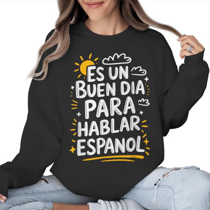 Bilingual Teacher Maestra Spanish Teacher Women Crewneck Sweatshirt