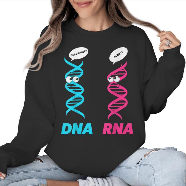 Biology Teacher DNA RNA Student Science Biologist Men Women Women Crewneck Sweatshirt