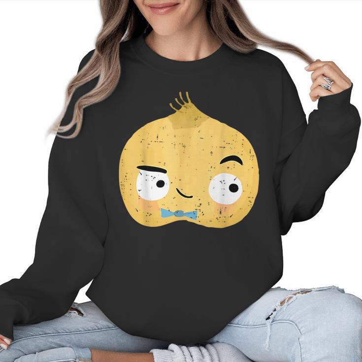 The Cool Bean Good Egg Teacher Halloween Costume Food Group Women Crewneck Sweatshirt