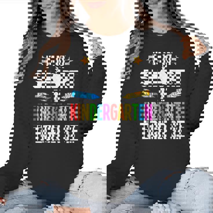 Cool Kindergarten Teacher Art For Men Women Preschool Kinder Women Crewneck Sweatshirt