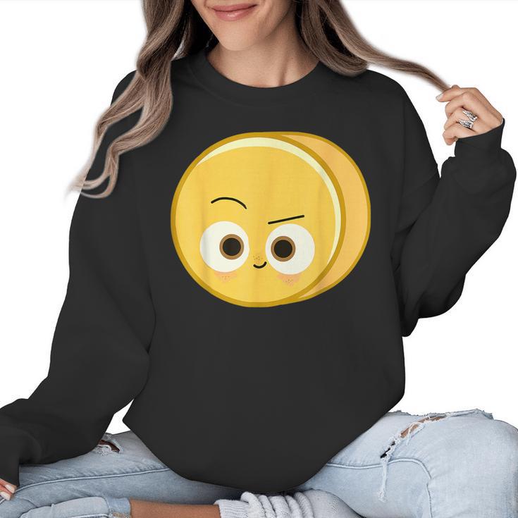 Cute Good Egg Teacher Halloween Costume Group The Big Cheese Women Crewneck Sweatshirt