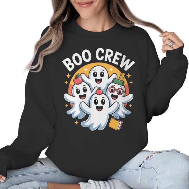 Cute Group Matching Teachers Halloween Women Crewneck Sweatshirt
