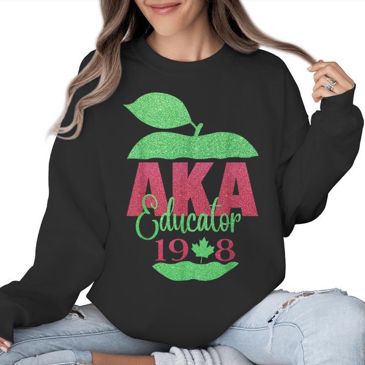 Cute Pretty Educators & Teacher Aka Educator Women Crewneck Sweatshirt