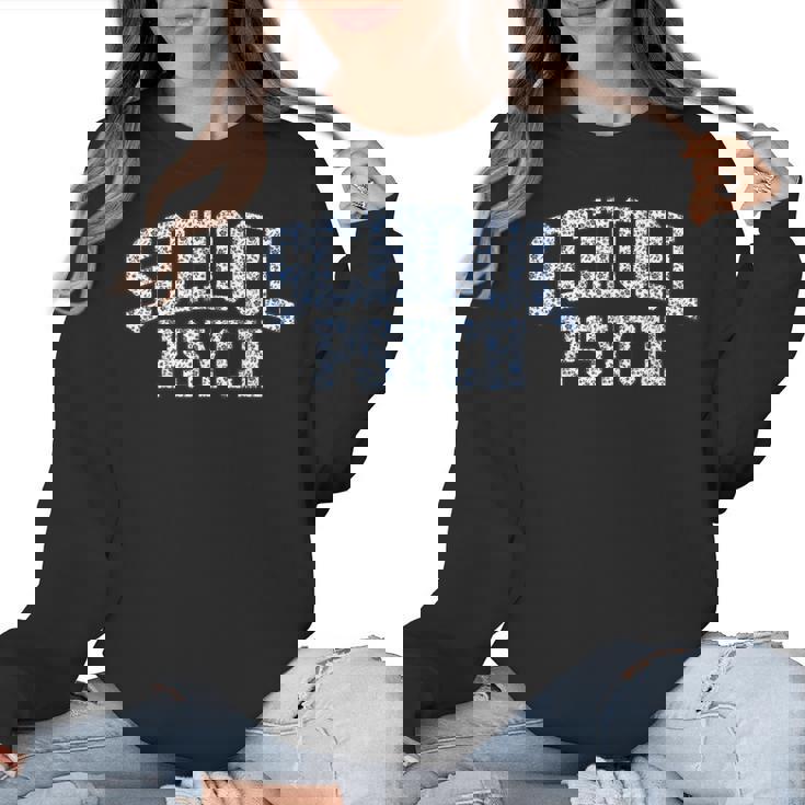 Cute Wildflower School Psych Teacher School Psychologist Women Crewneck Sweatshirt