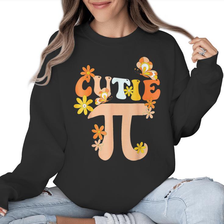 Cutie Pi Shirt Pi Day Math Girls Kids Women Toddler Teacher Women Crewneck Sweatshirt
