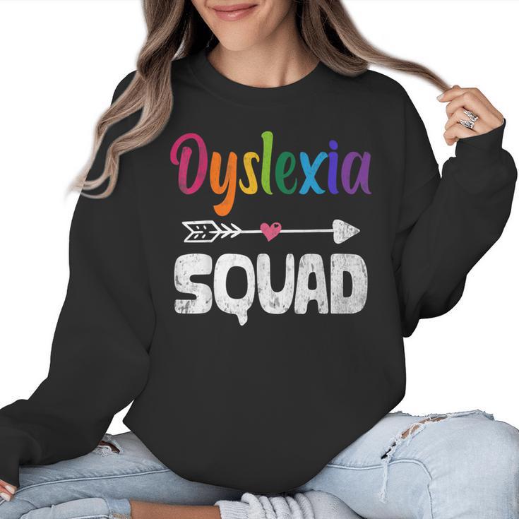 Dyslexia Awareness Month Dyslexia Teacher Therapist Women Crewneck Sweatshirt
