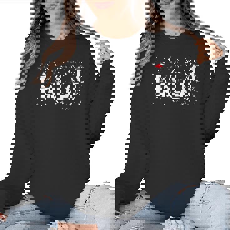 Fa La 8 Shirt Math Teacher Christmas Women Crewneck Sweatshirt