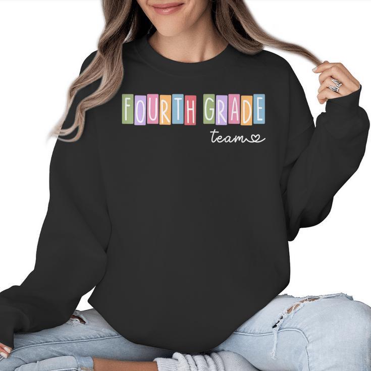 Fourth Grade Team 4th Grade Teacher Girls Boys Women Crewneck Sweatshirt, 4th Grade Teacher Gifts, trending gift Fourth Grade Team 4th Grade Teacher Girls Boys Women Crewneck Sweatshirt, 4th Grade Teacher Gifts, trending gift