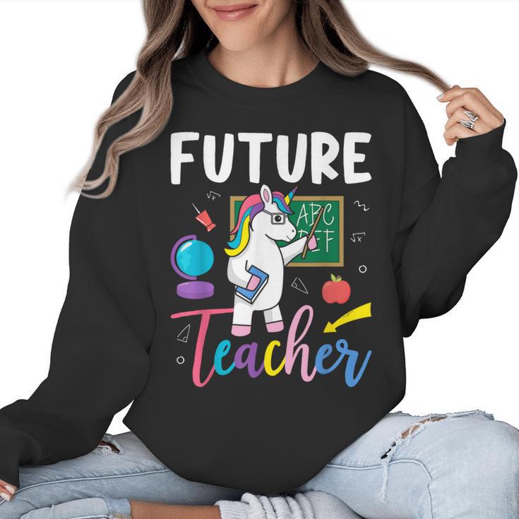 Future Teacher School Teacher Female Women Crewneck Sweatshirt