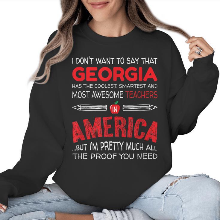 Georgia Teachers Classroom Tshirt Women Crewneck Sweatshirt