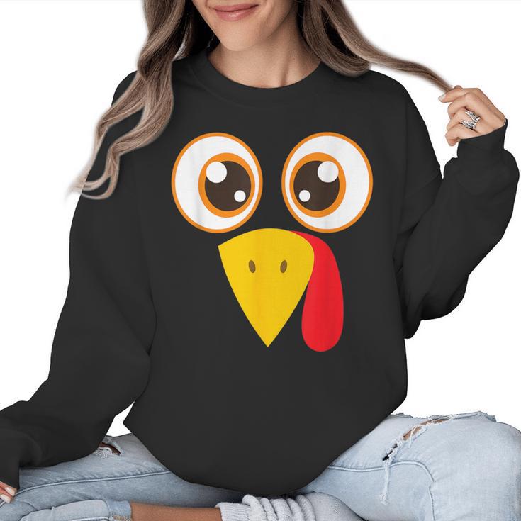 Hilarious Turkey Halloween Thanksgiving Teacher Nurse Women Crewneck Sweatshirt