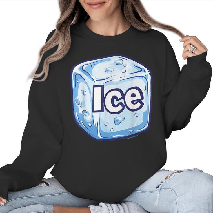Ice Halloween Pun Costume Easy Lazy Team Group Teacher Women Crewneck Sweatshirt