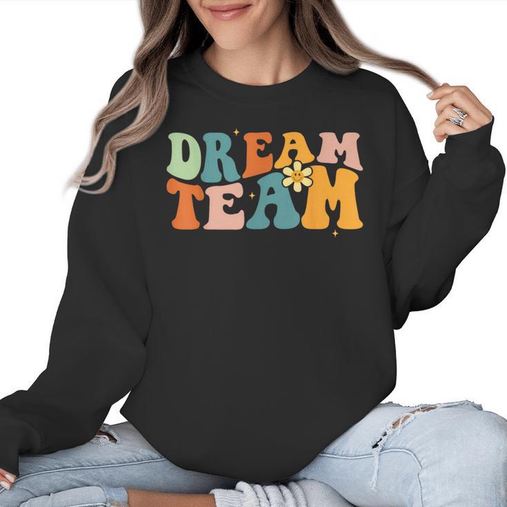 Last Day Of School Back To School Dream-Team Teacher Kids Women Crewneck Sweatshirt