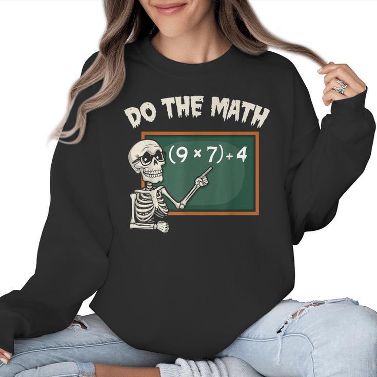 Do The Math 67 Meme Joke Halloween Skeleton Math Teacher Women Crewneck Sweatshirt, trending gift Do The Math 67 Meme Joke Halloween Skeleton Math Teacher Women Crewneck Sweatshirt, trending gift