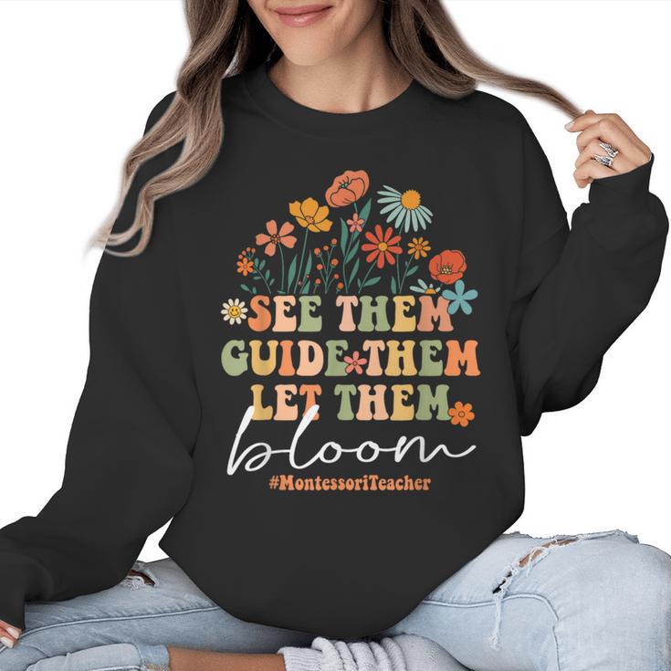 Montessori Teacher Women Crewneck Sweatshirt