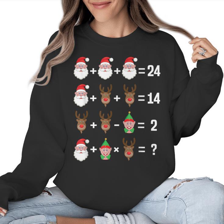 Order Of Operations Math Teacher Christmas Women Crewneck Sweatshirt