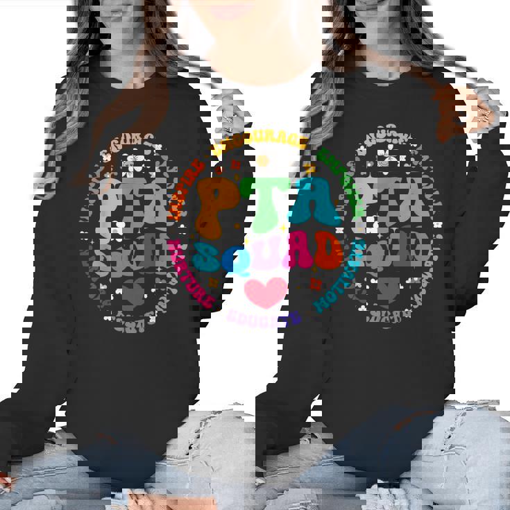 Parents Teacher Association Team Supporter PTA Squad For Men Women Girls Kids Women Crewneck Sweatshirt