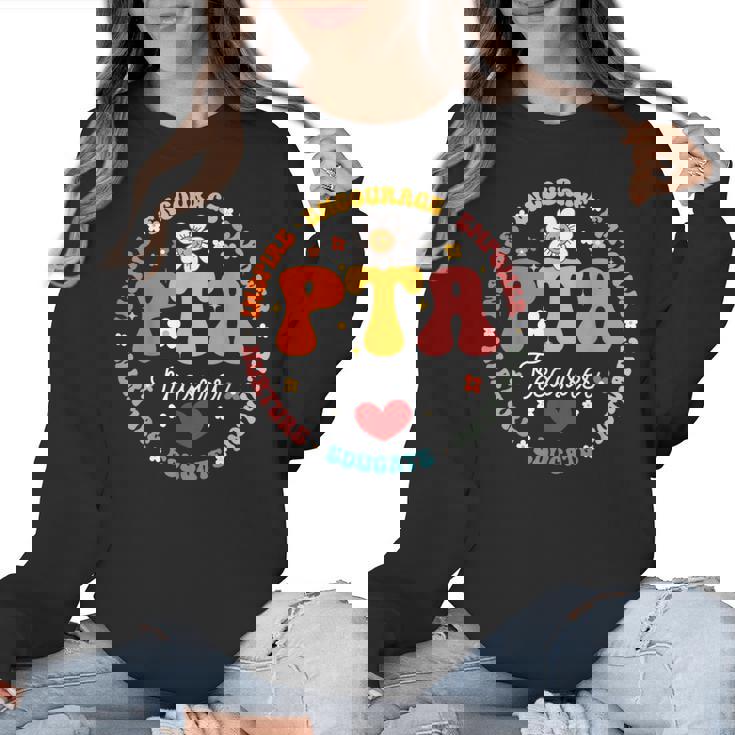 Parents Teacher Association Team Supporter PTA Treasurer For Men Women Girls Kids Women Crewneck Sweatshirt