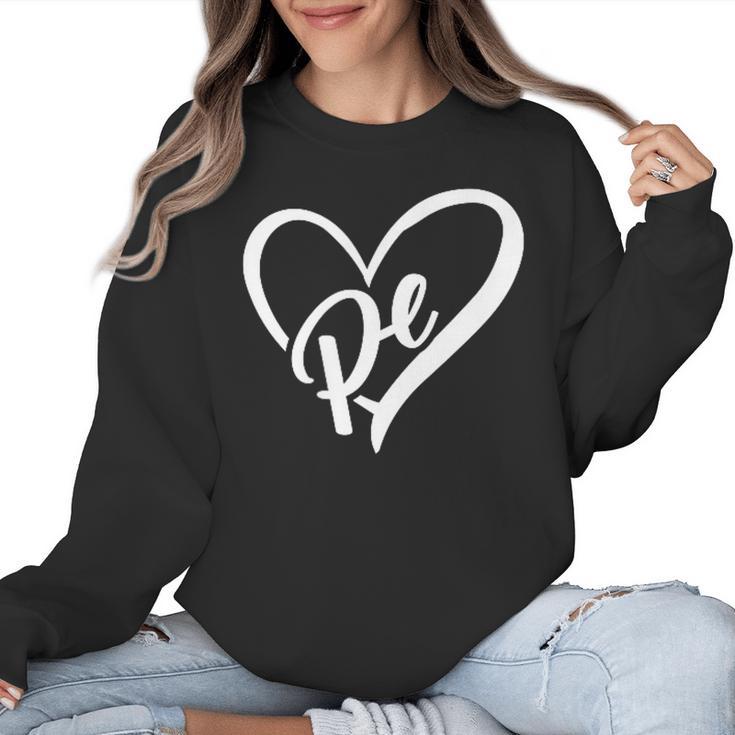 PE Teacher Vintage Retro Physical Education Teacher Women Crewneck Sweatshirt