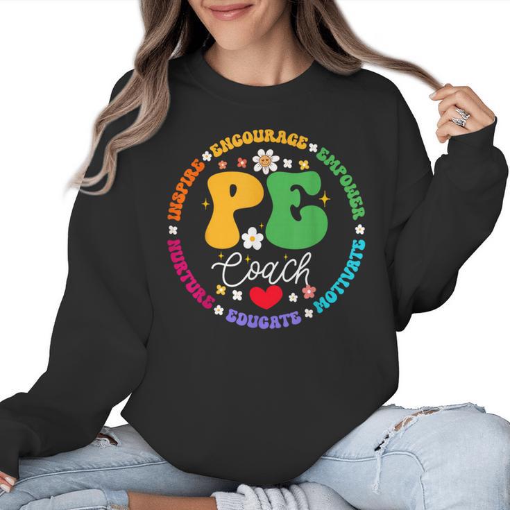 Physical Education PE Instructor Coach Teacher Gym Women Crewneck Sweatshirt