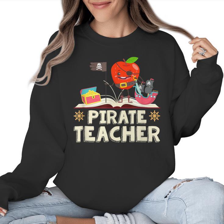 Pirate Teacher Men Women Kids Women Crewneck Sweatshirt