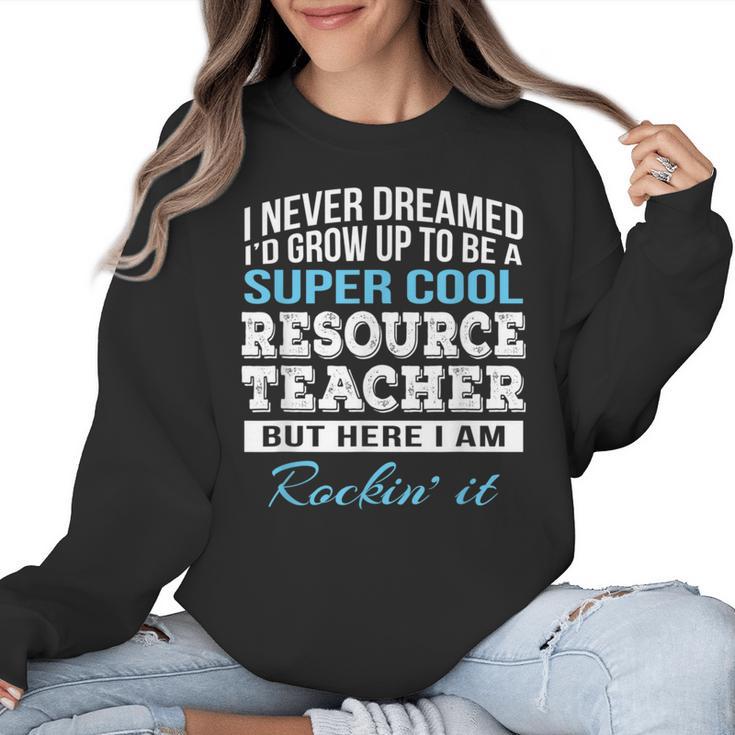 Resource Teacher Tshirt Men Women Women Crewneck Sweatshirt