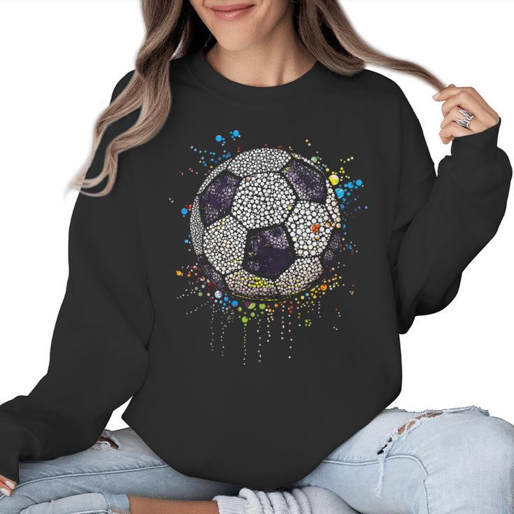 Soccer Dot Day Shirts For Kids Men Women Teacher Women Crewneck Sweatshirt