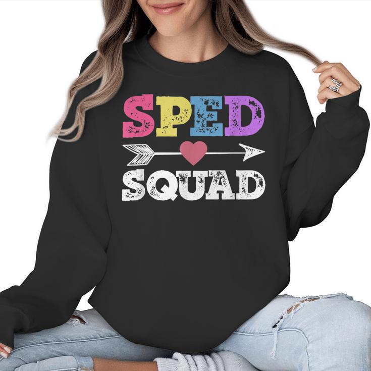 Special Education Squad Shirt SPED Squad Teacher's Day For Men Women Women Crewneck Sweatshirt