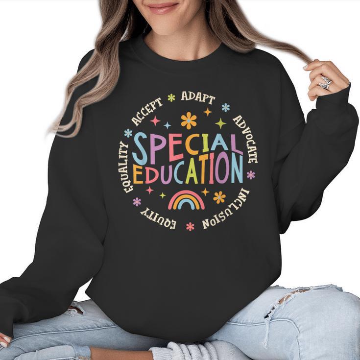 Special Education Teacher Autism Awareness For Men Women Women Crewneck Sweatshirt