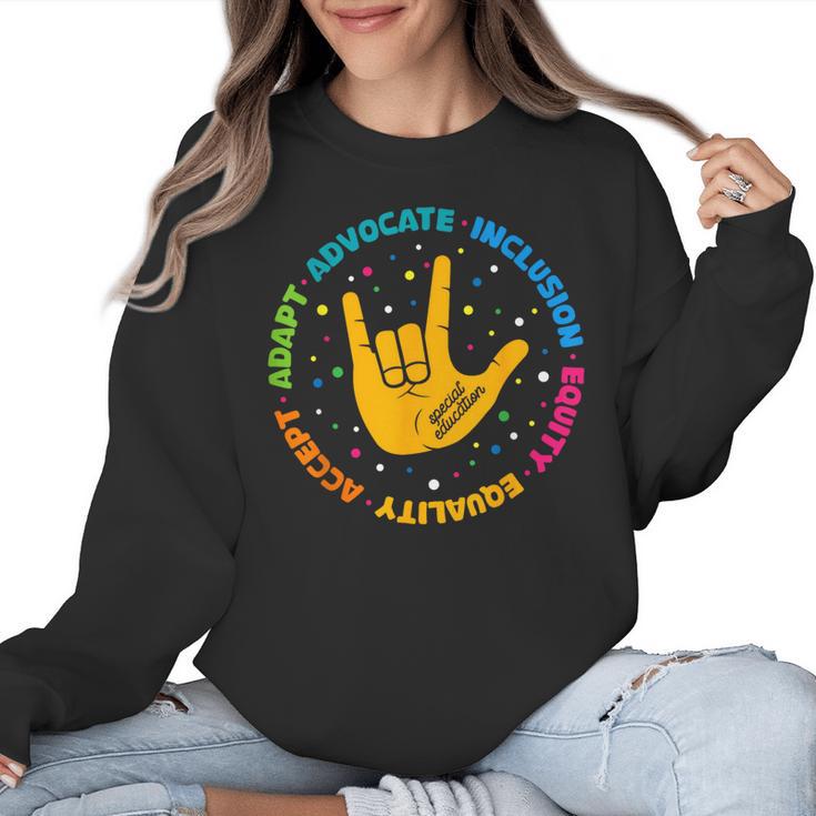 Special Education Teacher Inspirational SPED Teachers Autism Women Crewneck Sweatshirt