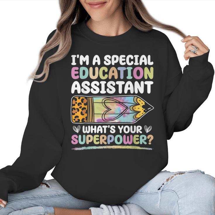 Special Educational Assistant And Sped Teacher Women Crewneck Sweatshirt