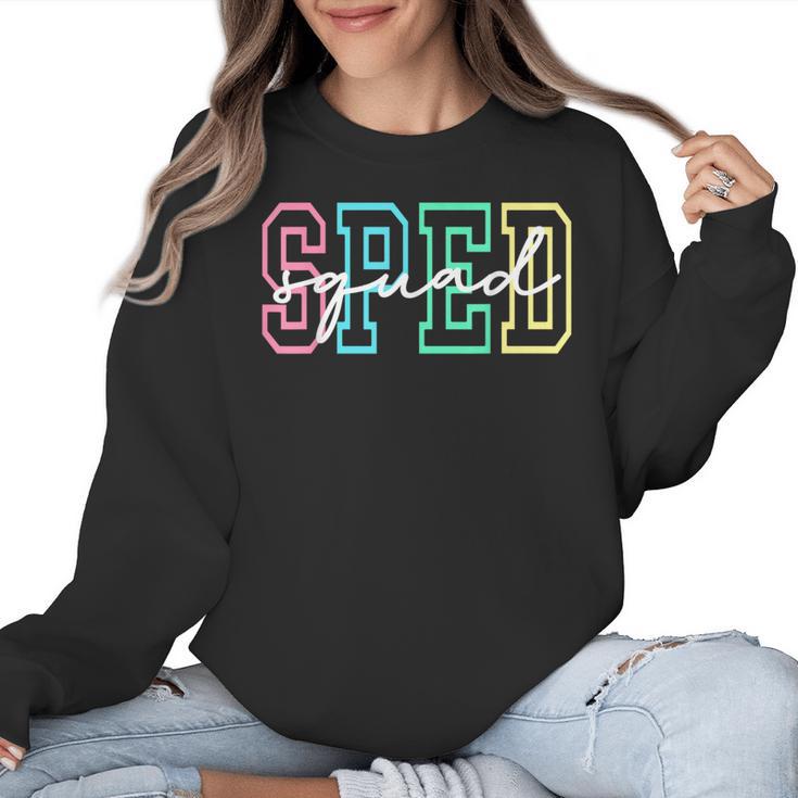 SPED Squad Team SPED Teacher Special Education Teacher Women Crewneck Sweatshirt