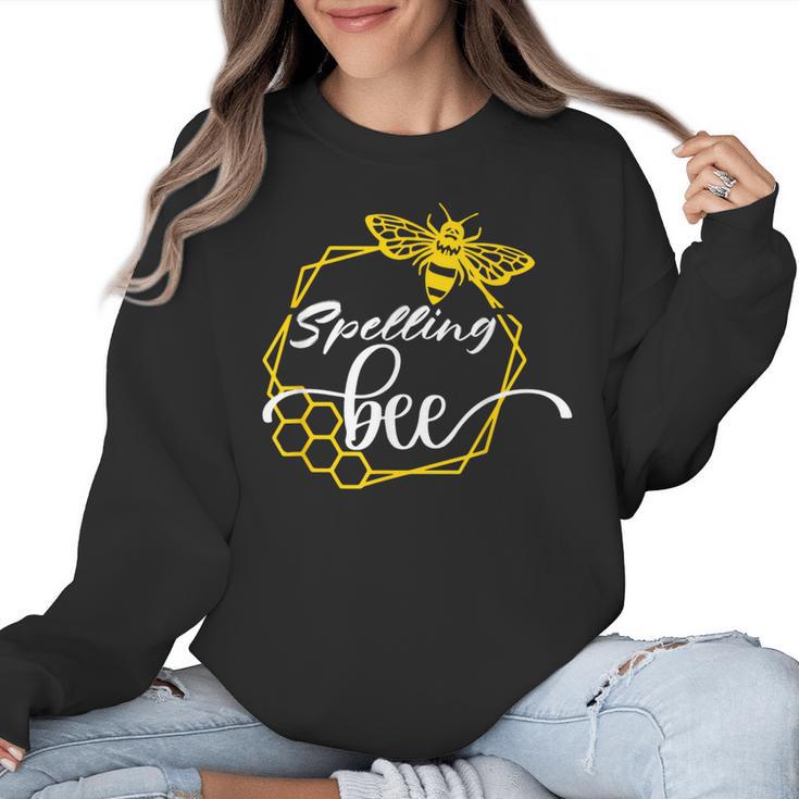 Spelling Bee Halloween Costume For Teachers Women Crewneck Sweatshirt