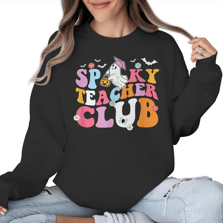 Spooky Teacher Club Halloween Women Crewneck Sweatshirt