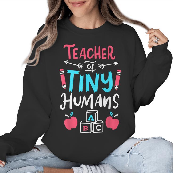 Teacher Preschool Pre K Kindergarten Women Crewneck Sweatshirt