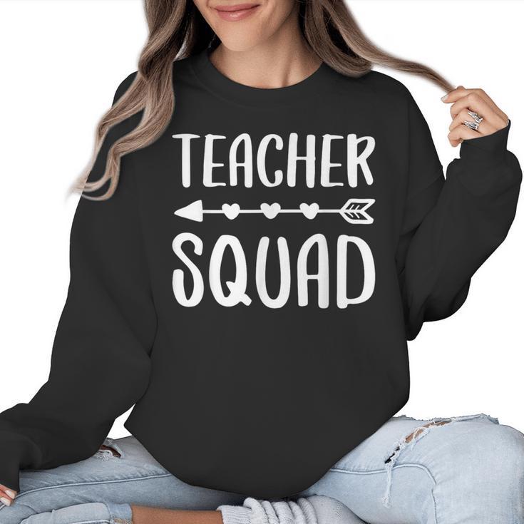 Teacher Squad Shirt Men Women Teacher Team Women Crewneck Sweatshirt