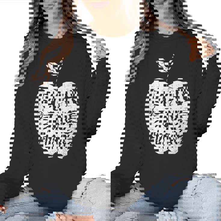 Teacher Of Tiny Humans Preschool Kindergarten Teacher Women Crewneck Sweatshirt