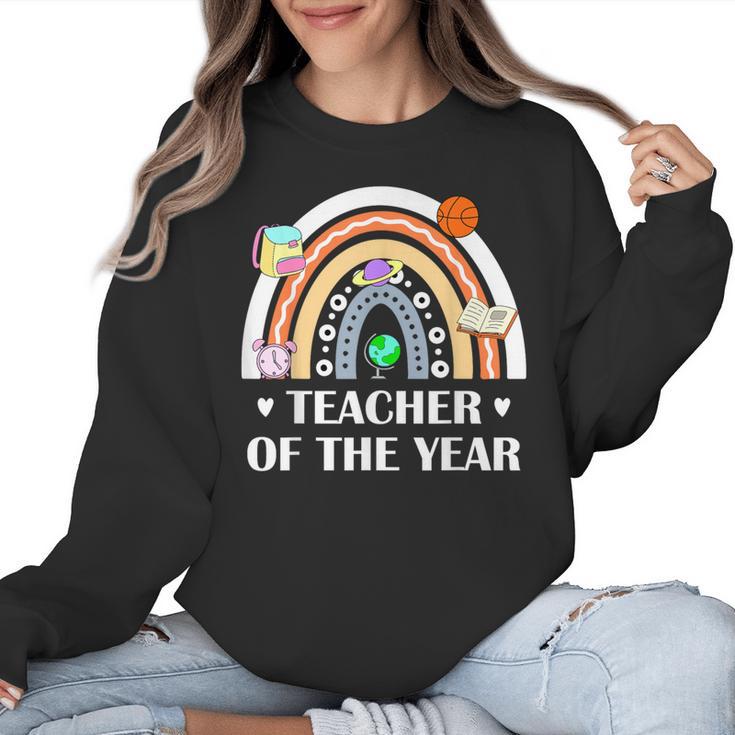 Teacher Of The Year Best Teacher Ever Men Women Women Crewneck Sweatshirt
