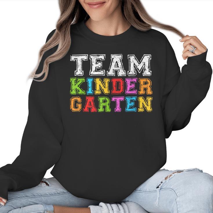 Team Kindergarten Shirt Boy Girl Teacher Graduation Women Crewneck Sweatshirt